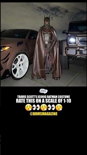 Travis Scott’s Batman Halloween Costume… 😮‍💨🔥💯 #TravisScott #HipHop #Rap