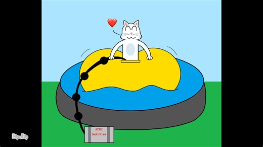 Snowy’s Inflatable Pants Adventure in the Pool