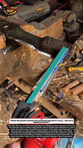 INSANE Metal Grinding Hack! This Tool Eats Steel Like Butter 🤯 #tools #metalwork #shorts