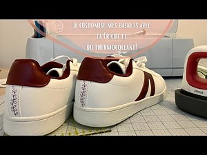 I customize my sneakers with the Cricut and iron-on transfers!