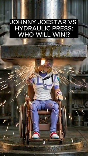 Johnny Joestar vs. Hydraulic press. ⭐⭐⭐