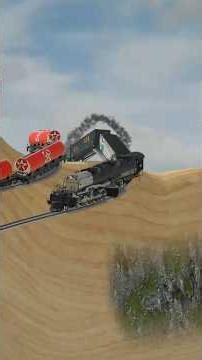 CRAZY! This Train Is About to Fall Off the Mountain 😱🚆 #shorts #shortvideo #train #automobile