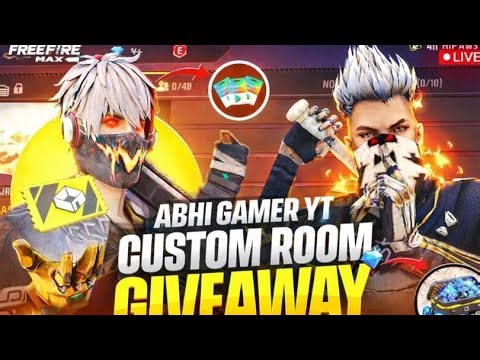 ABHI GAMER YT|| FREE FIRE LIVE CUSTOM ROOM ||LIVE TEAMCODE GIVEAWAY|| UNLIMETED REDEEM CODE GIVEAWAY