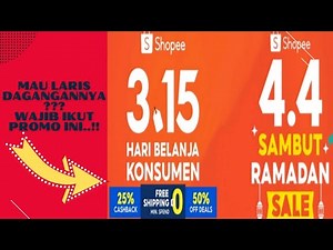 🔴Cara Daftar Shopee 3.15 Hari Belanja Konsumen dan 4.4 Sambut Ramadhan Sale⁉️ Shopee 3.3 - 4.4‼️