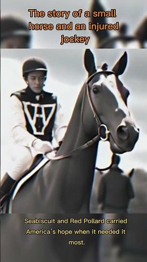 Seabiscuit & Red Pollard The Comeback That Inspired America 🇺🇸🐎 #Seabiscuit #AmericanHistory