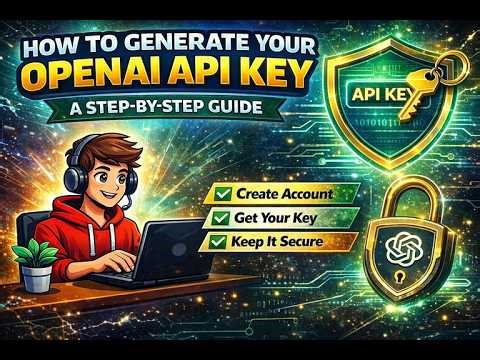 How to Generate OpenAI API Key 🔑 Step-by-Step Guide for Beginners | How to Get Your OpenAI API Key
