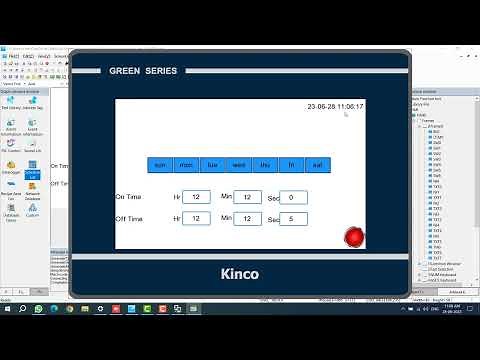 How to Use the Schedule List Function in Kinco HMI ?