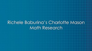 6.4K views · 145 reactions | We're excited to announce The Charlotte Mason Elementary Arithmetic Series, a new Charlotte Mason homeschool math curriculum by Richele Baburina. In this video, Sonya talks with Richele about her years of research into how Charlotte Mason taught math. Learn more at https://simplycharlottemason.com/store/charlotte-mason-elementary-arithmetic-series-book-1/ | Simply Charlotte Mason | Facebook