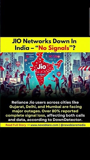 Jio Network Down in Mumbai And Other Cities, Users Report ” No signal”