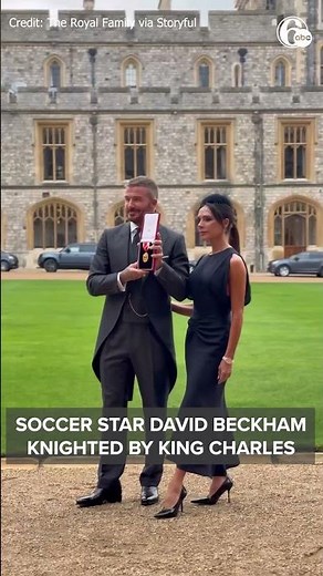'Arise, Sir David': Soccer Star Beckham Knighted by King Charles