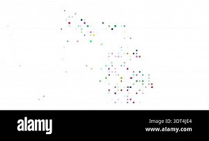 Vibrant Particle Stream Forming Michigan State Shape Video