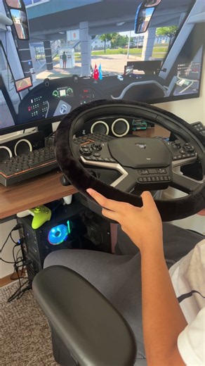 Realistic Bus Simulator Driving with HORI Force Feedback Wheel