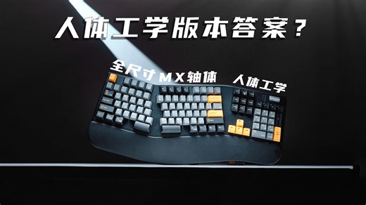 仅此一家！全尺寸 Mx高度轴体才是人体工学的版本答案！山业Sanwa人体工学机械键盘