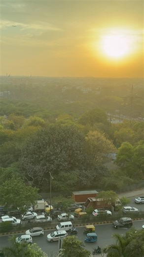 🇮🇳Day1 - Sunset in New Delhi, India インド ニューデリーの日の入り #インド #デリー #India #Delhi
