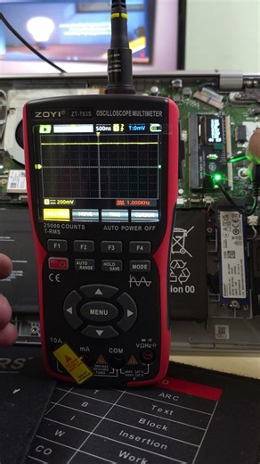 Laptop fix with easy signals voltage checked by ENIT DDR4 TESTER easy diagnosis happy #DreamTrackAI