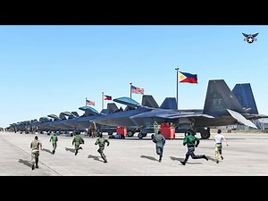 Arriving In Clark Air Base! Philippine F-22 Pilot Emergency Takes Off to Battlefield