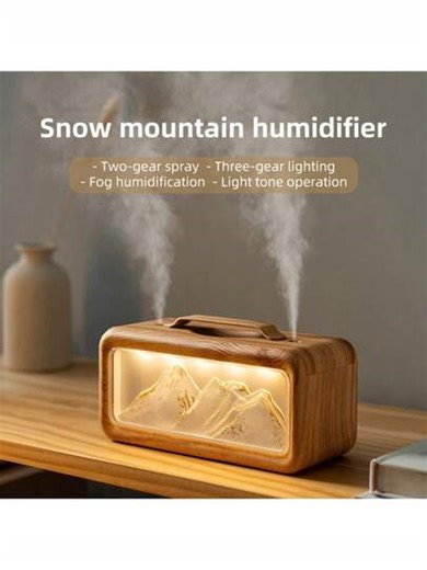 Humidificador de montaña nevada, atomizador de recarga de agua silencioso USB, humidificador de oficina, humidificador de aire, mini humidificador, diseño compacto, humidificador ligero, diseño portátil, vaporizador, humidificador USB, trabajador de oficina, entusiasta de la salud, humidificador de espacio de trabajo, humidificador de aire, humidificador de moda, vaporizador, humidificador pequeño, humidificador portátil, humidificador de escritorio | SHEIN