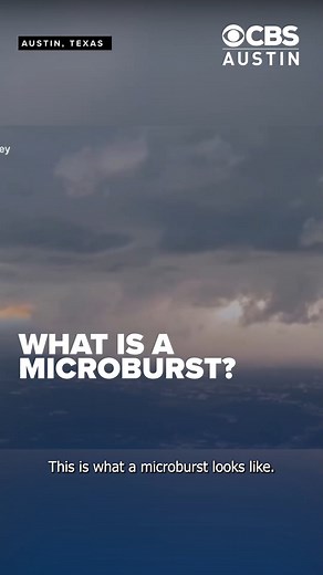 'It felt like a tornado,' Austin rocked by rare microburst, experts explain more Story: https://cbsaustin.com/news/local/it-felt-like-a-tornado-austin-rocked-by-rare-microburst-experts-explain-more | CBS Austin
