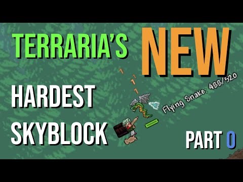 A NEW "Hardest" Terraria Skyblock - Funblock