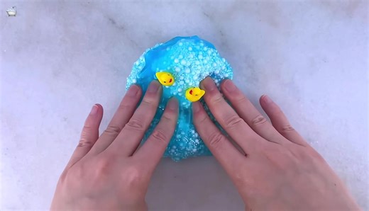 25 — bubble bath slime asmr #blue #slime #asmr #background #fyp