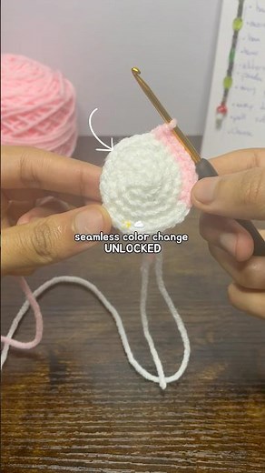 crochet color changing 🌈 | crochet for beginners tutorial #crochet #beginner #tutorial