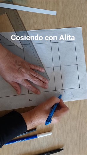 Trazo base del pantalon sin costura al costado Facebook Cosiendo con alita #tutorial Parte 2 | Cosiendo con Alita