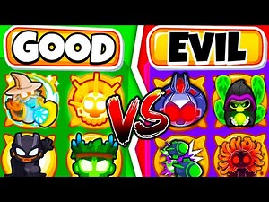 GOOD vs EVIL Towers challenge in BTD 6!