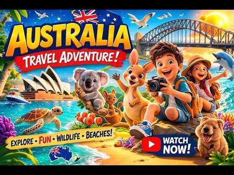 Magical Australia Adventure | 3D Pixar Travel Video for Kids & Teens 🐨🦘