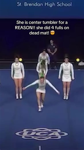 She ATE!! Soo good #cheer #tumbler #cheertok #cheerleading #cheerleader