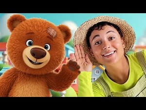 Peekaboo song for toddlers 🚍 🎶| Learn Simple Gestures with Teddy Bear 🧸 | Fun Nursery Rhymes