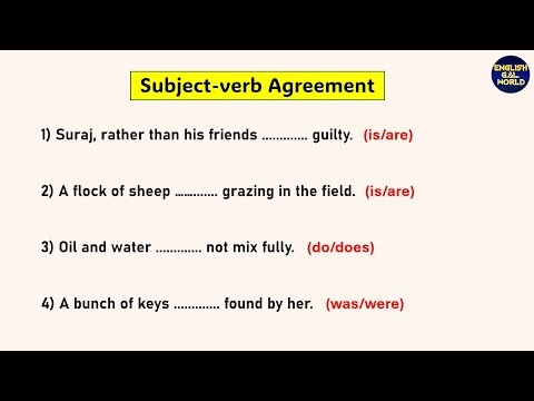 Confusing Subject-verb Agreement 🔥 | Important English Grammar | With Explanation