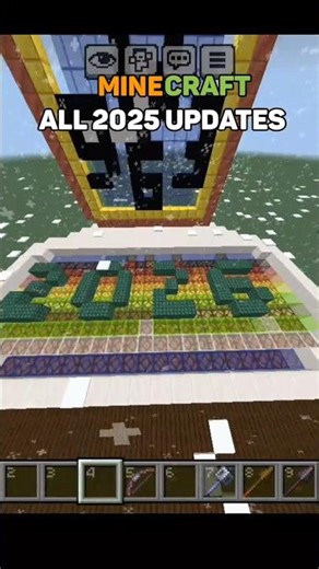 All minecraft updates of 2025 in 40 secs #minecraft