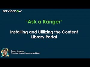 Installing and Utilizing the Content Library Portal