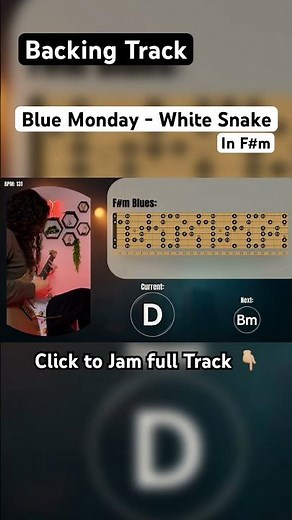 F# Minor Blues Rock Backing Track | 131 BPM Guitar Jam
