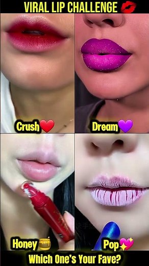Who won this lip challenge💋 #lips #lipstick #viral
