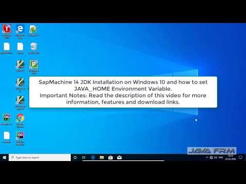 SapMachine 14 JDK Installation on Windows 10 and how to set JAVA_HOME Environment Variable