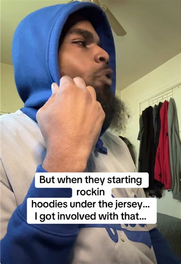 Hoodie under the jersey is peak…can’t lie. | Hoodies
