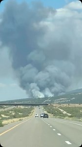 This afternoon near Gypsum, Colorado “Crews are also responding to four spot fires along I-70 near Gypsum, which has closed I-70 westbound lanes” -Aspen Public Radio Hopefully this fire that is now regarded as the Hilltop Fire gets contained and put out quickly Thoughts? Let us know below Thanks to @yogimagee for this video | I-70 Things