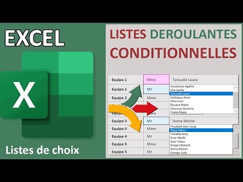 Conditional drop-down lists with Excel