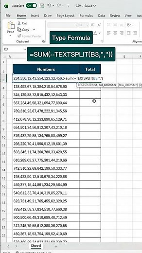 How to add numbers in a CSV file?