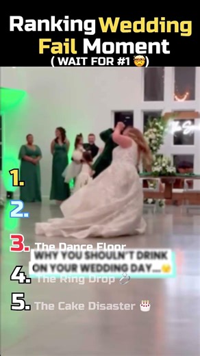 Top 5 Wedding Fails That Went Viral 💍🔥 #weddingfails #shorts #funny #viral #fails