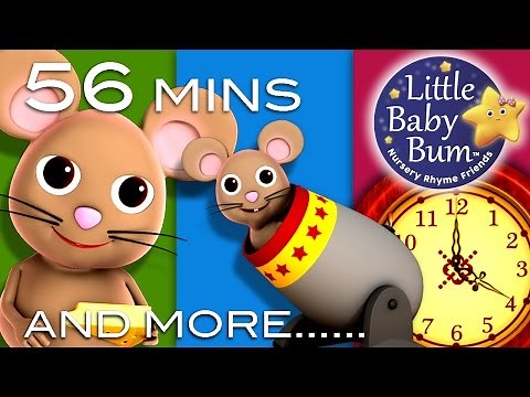 Hickory Dickory Dock | Plus Lots More Nursery Rhymes | 56 Minutes Compilation from LittleBabyBum!