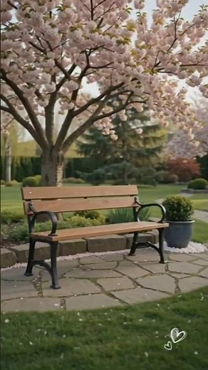 I Turned an Empty Garden Corner into a Luxury Park Bench! 🌸 #DIY #Woodworking #shorts #GardenDesign