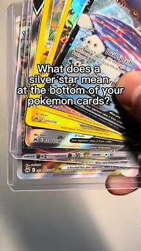 Here is what a silver star symbol means at the bottom of your Pokemon cards #pokemontcg #education