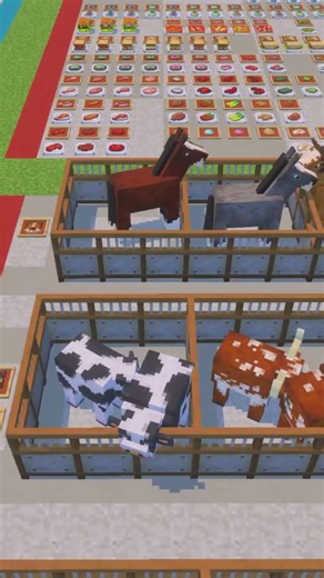 All animals added in Farming Crops&Farms Minecraft Add-On