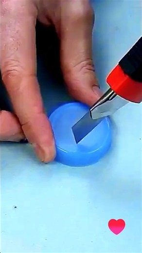 Plastic Bottle Cap Hack! 🔥♻️✨ | diy #diy #trending