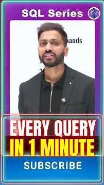 All SQL DDL Commands in 1 Minute #sql #sqlcommands #dbms