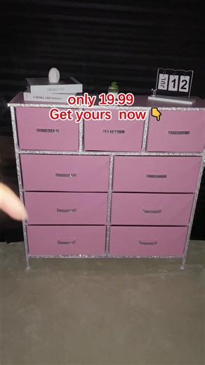 Love these 9 drawer dressers 🥰🥰 #crystal #dressermakeover #room #bedside#handle #handlettering #noble #fashion #dresser #diamonds #wordrobe #9drawer#9drawerdresser #drawerorganization#black #pink #flashsales