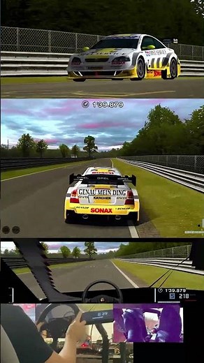 Opel Astra V8 Coupé - Nordschleife 8am mod - Steering Wheel Gameplay Gran Turismo 4 Spec II