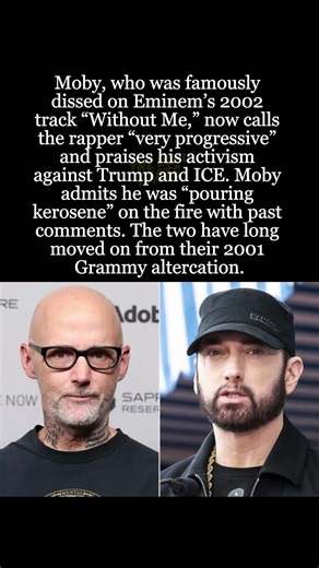 Moby Praises Eminem 24 Years After Feud: “He’s Very Progressive” #Moby #Eminem #Feud #WithoutMe